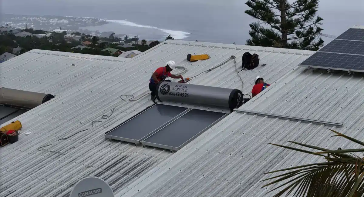 remplacement express d'un chauffe eau solaire Les Avirons 974