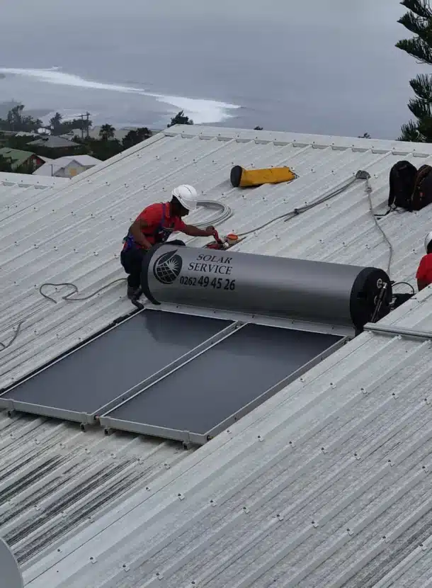 remplacement express d'un chauffe eau solaire Les Avirons 974