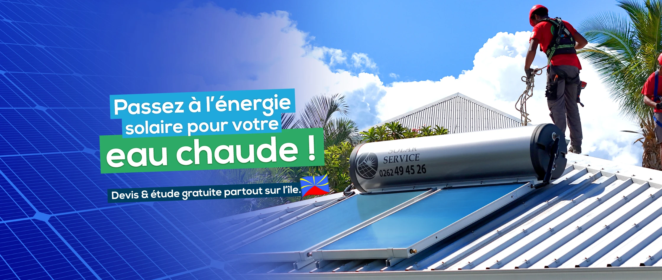 Chauffe-eau solaire Réunion - Solar Service