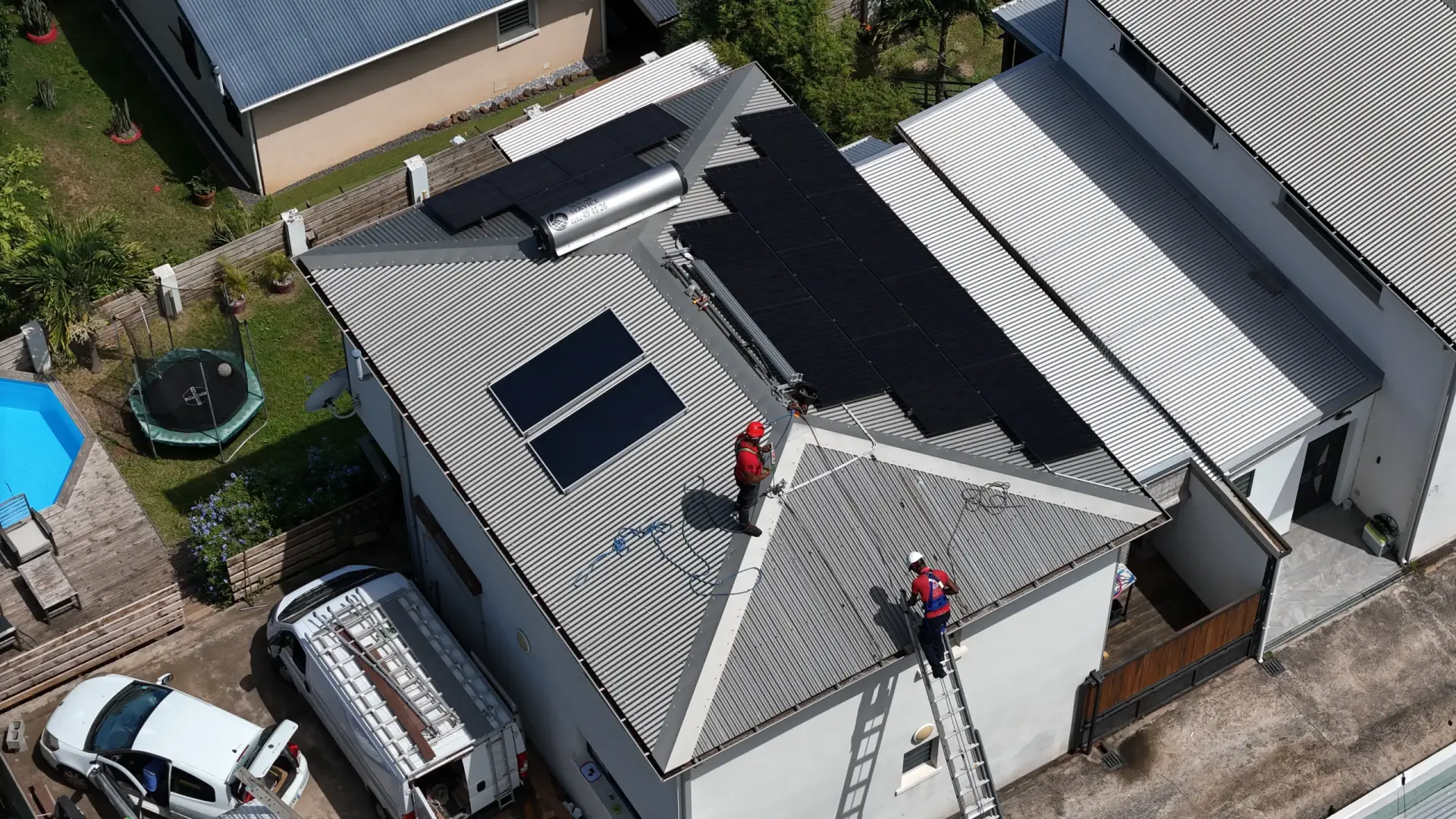installation photovoltaïque maison La Réunion Solar Service
